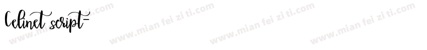 Celinet script字体转换
